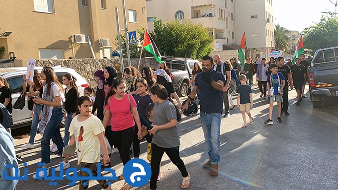 مسيرة نصرة للأقصى والشيخ جراح وغزة في جلجولية 